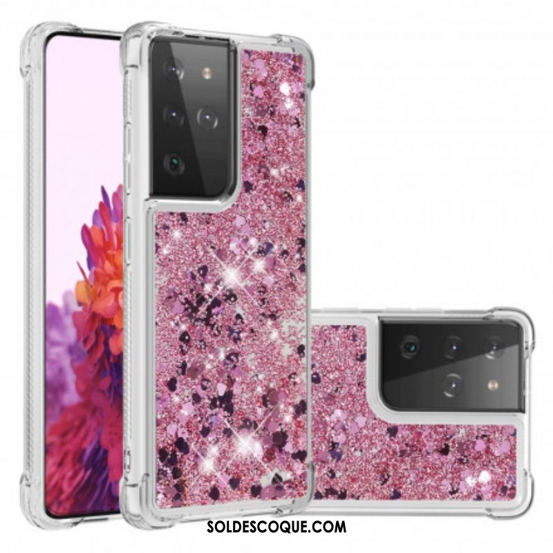 Coque Samsung Galaxy S21 Ultra 5G Désires Paillettes