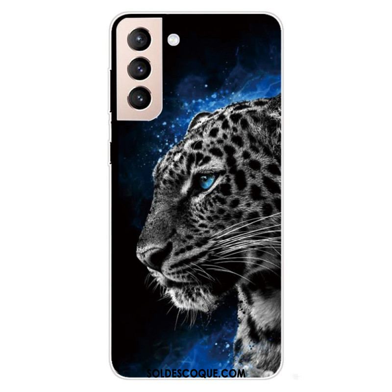 Coque Samsung Galaxy S22 5G Face de Tigre