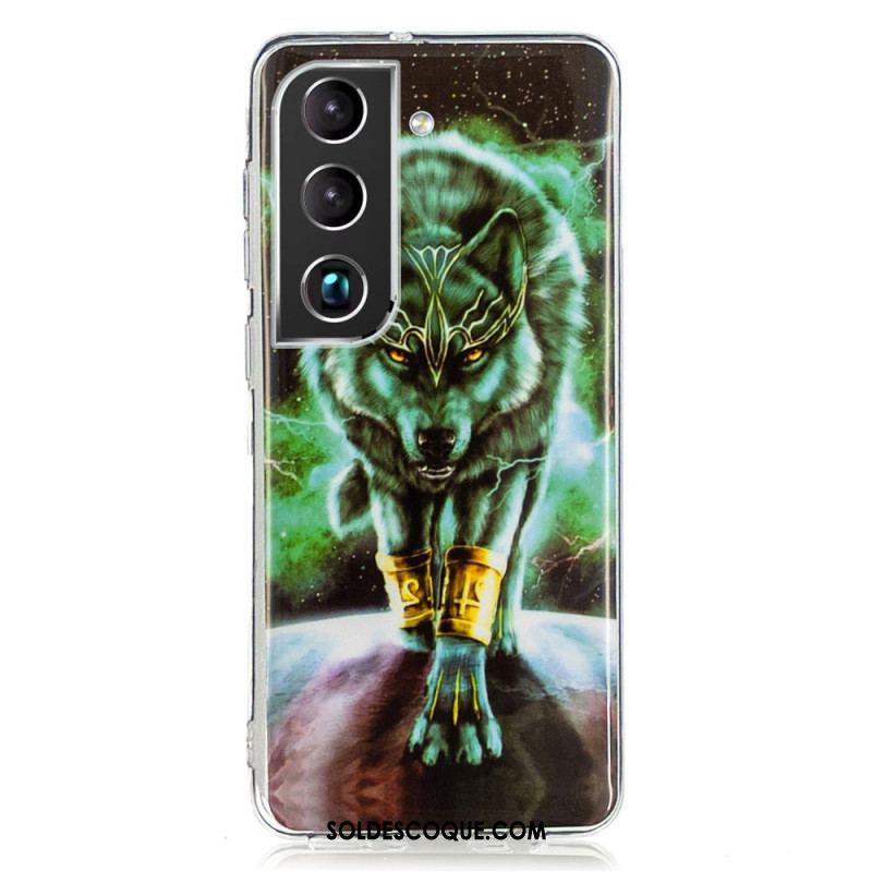 Coque Samsung Galaxy S22 5G Loup Fluorescente