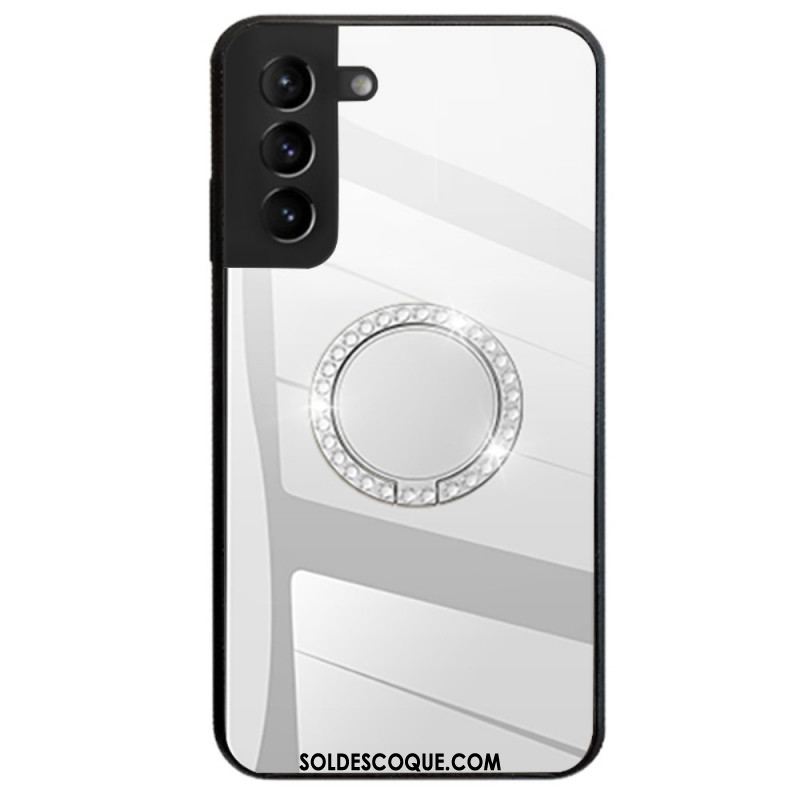 Coque Samsung Galaxy S22 5G Miroir avec Anneau Rotatif