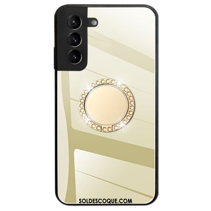 Coque Samsung Galaxy S22 5G Miroir avec Anneau Rotatif