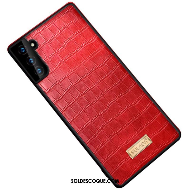 Coque Samsung Galaxy S22 5G SULADA Effet Peau Crocodile