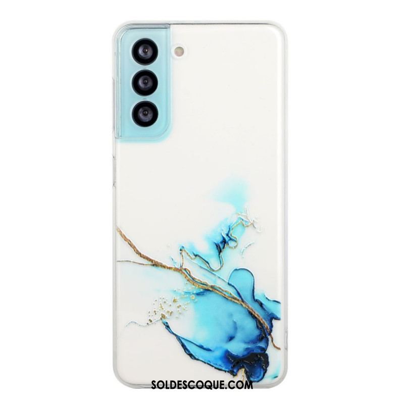 Coque Samsung Galaxy S22 5G Silicone Effet Marbré