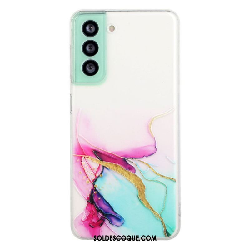 Coque Samsung Galaxy S22 5G Silicone Effet Marbré