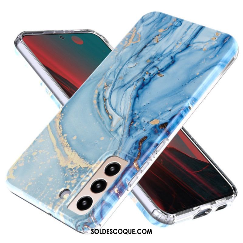 Coque Samsung Galaxy S22 5G Silicone Flexible Marbre