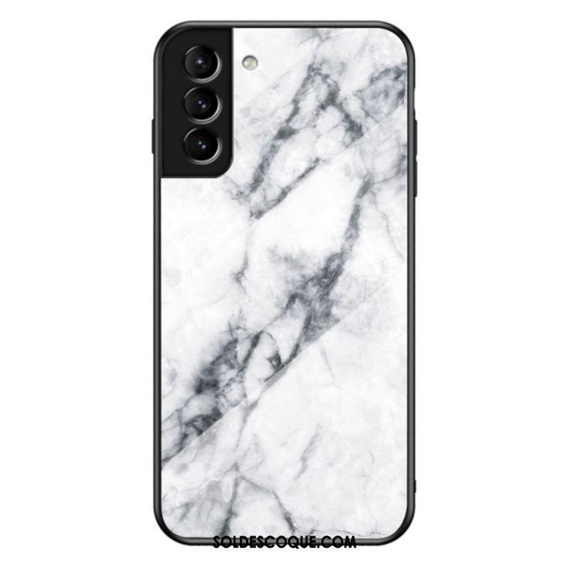 Coque Samsung Galaxy S22 Plus 5G Verre Trempé Marble Colors