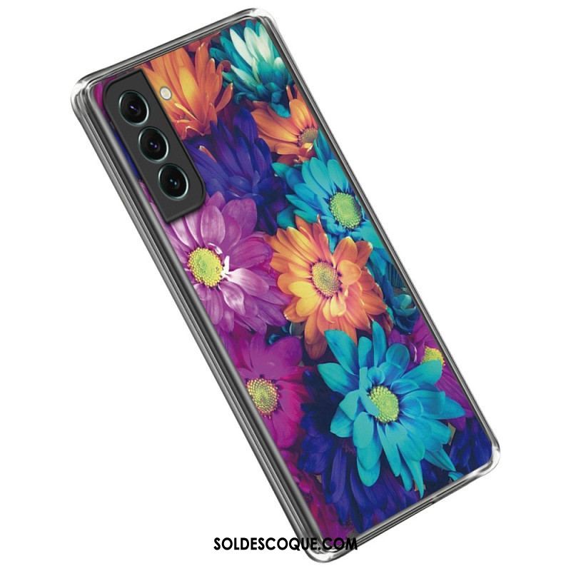 Coque Samsung Galaxy S23 5G Flexible Fleurs