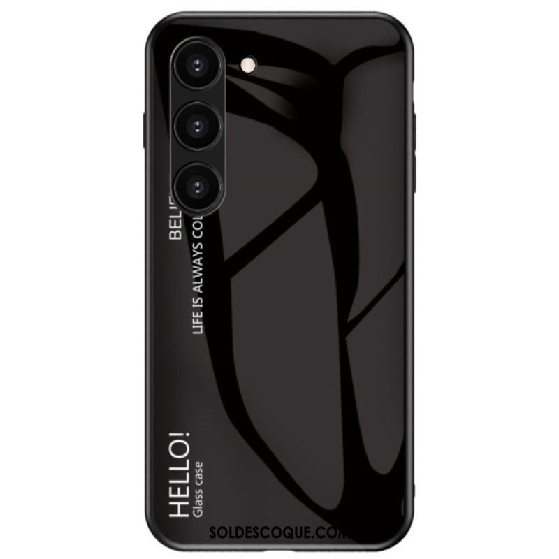 Coque Samsung Galaxy S23 5G Verre Trempé Hello