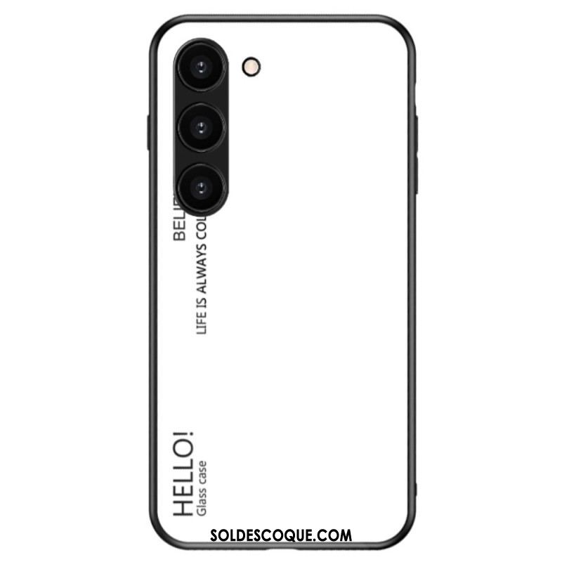 Coque Samsung Galaxy S23 Plus 5G Verre Trempé Hello