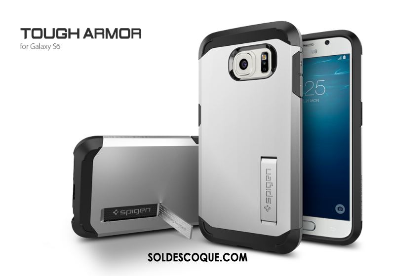 Coque Samsung Galaxy S6 Armure Téléphone Portable Incassable Protection Étoile Pas Cher