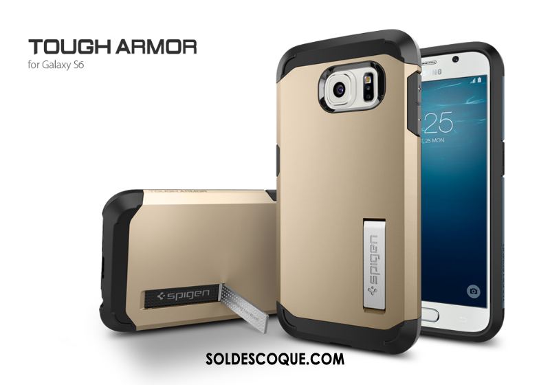Coque Samsung Galaxy S6 Armure Téléphone Portable Incassable Protection Étoile Pas Cher
