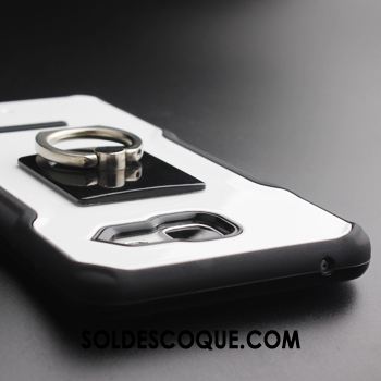 Coque Samsung Galaxy S6 Blanc Incassable Support Étui Ornements Suspendus Pas Cher