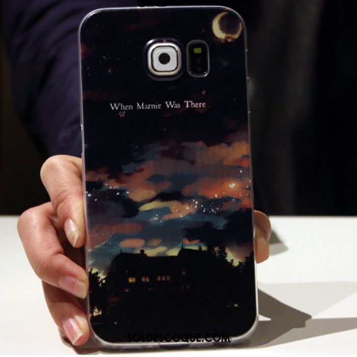 Coque Samsung Galaxy S6 Créatif Incassable Protection Étoile Rose Pas Cher