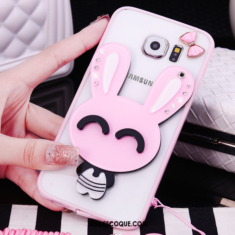 Coque Samsung Galaxy S6 Dessin Animé Fluide Doux Incassable Silicone Tendance Soldes