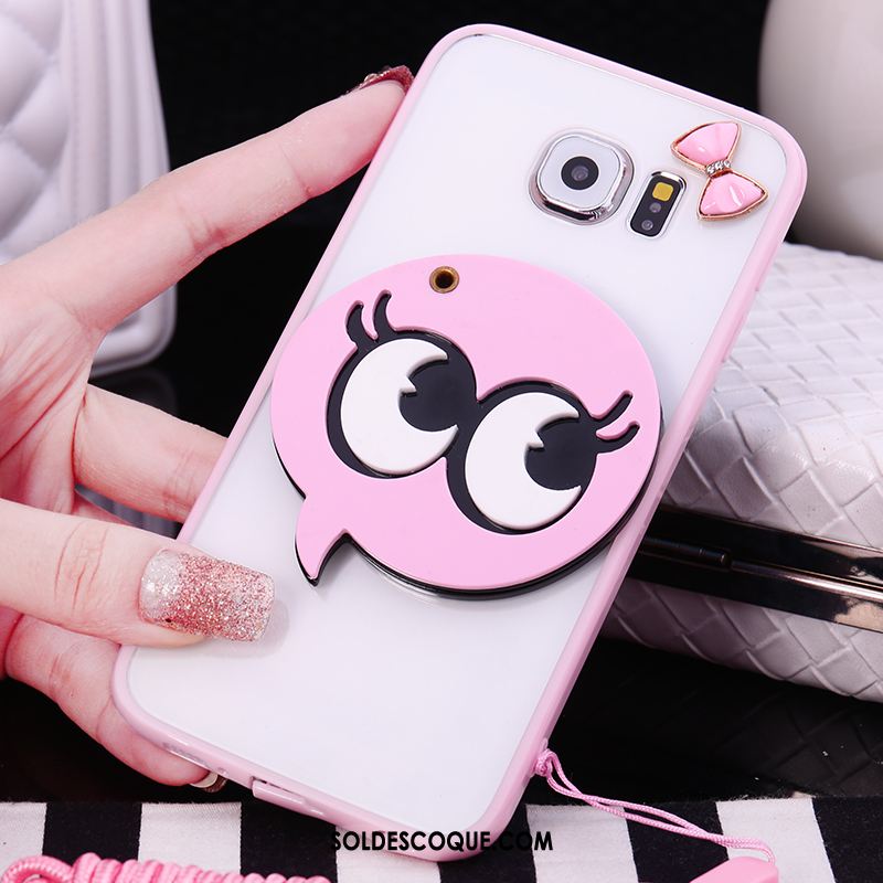 Coque Samsung Galaxy S6 Dessin Animé Fluide Doux Incassable Silicone Tendance Soldes