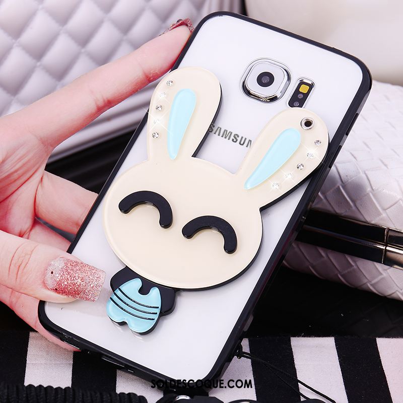 Coque Samsung Galaxy S6 Dessin Animé Fluide Doux Incassable Silicone Tendance Soldes