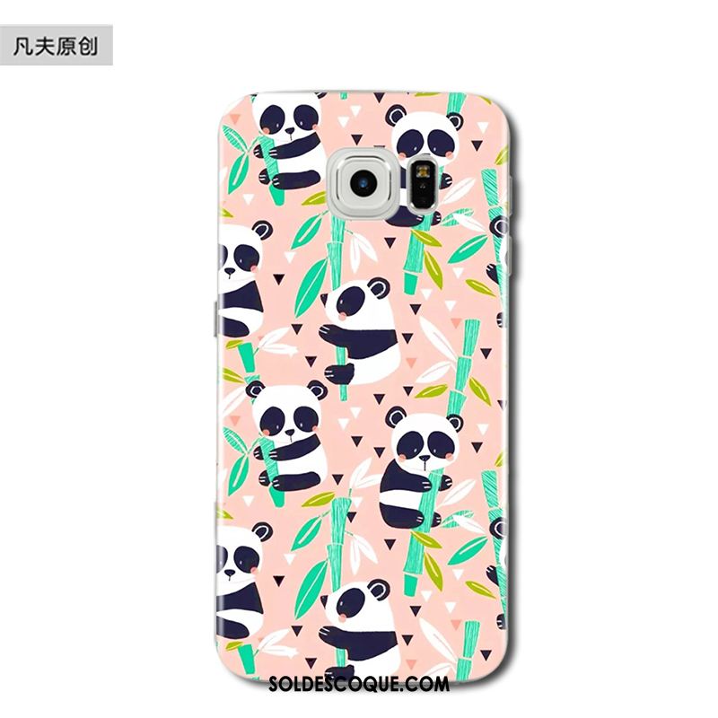 Coque Samsung Galaxy S6 Edge Dessin Animé Chat Charmant Étoile Fluide Doux Housse En Ligne