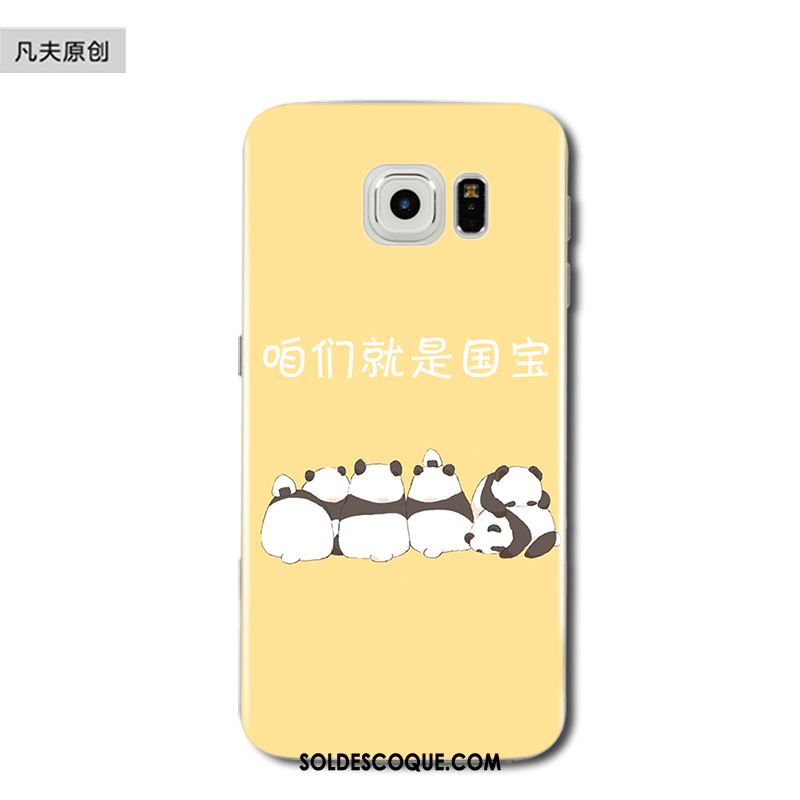 Coque Samsung Galaxy S6 Edge Dessin Animé Chat Charmant Étoile Fluide Doux Housse En Ligne