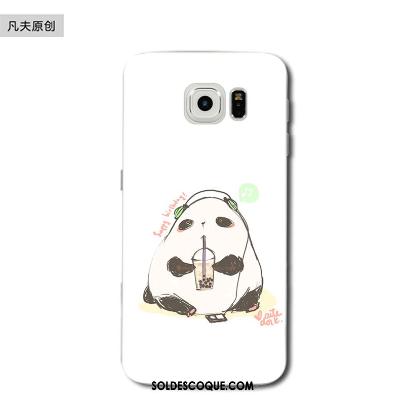 Coque Samsung Galaxy S6 Edge Dessin Animé Chat Charmant Étoile Fluide Doux Housse En Ligne