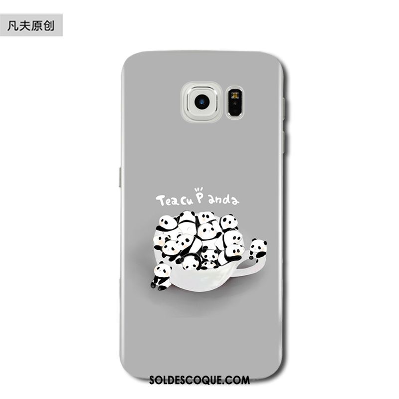 Coque Samsung Galaxy S6 Edge Dessin Animé Chat Charmant Étoile Fluide Doux Housse En Ligne