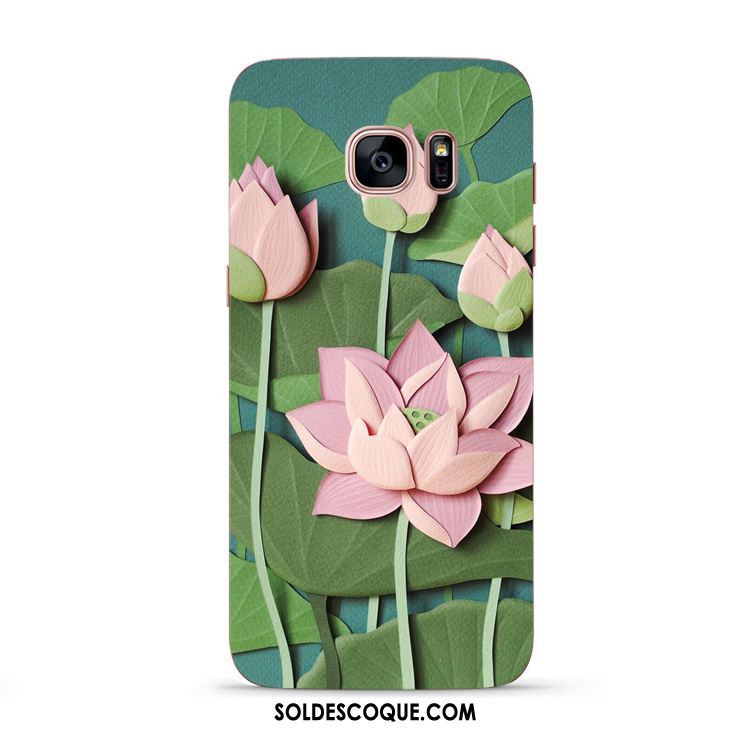 Coque Samsung Galaxy S6 Edge Frais Fleur Fluide Doux Étoile Fleurs Soldes