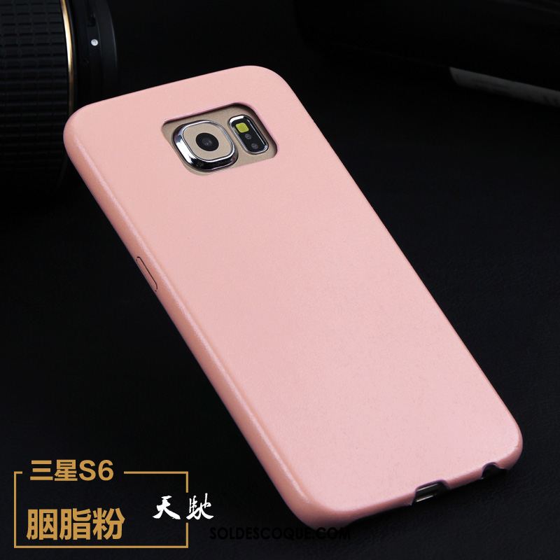 Coque Samsung Galaxy S6 Edge Incassable Protection Étui En Cuir Couvercle Arrière Or Soldes