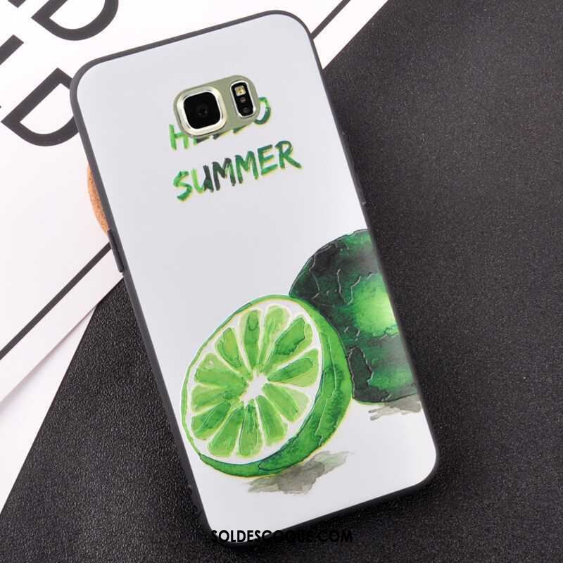 Coque Samsung Galaxy S6 Edge Incassable Vert Étoile Téléphone Portable Étui En Ligne