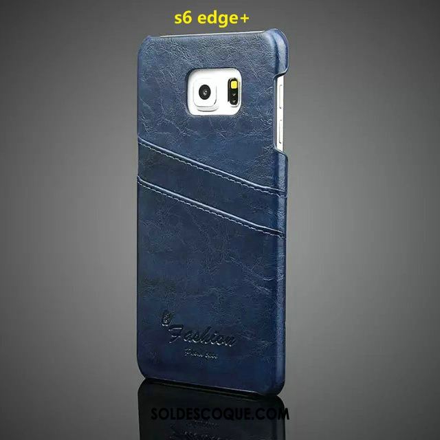 Coque Samsung Galaxy S6 Edge Jaune Cuir Véritable Téléphone Portable Tendance Étoile Housse France