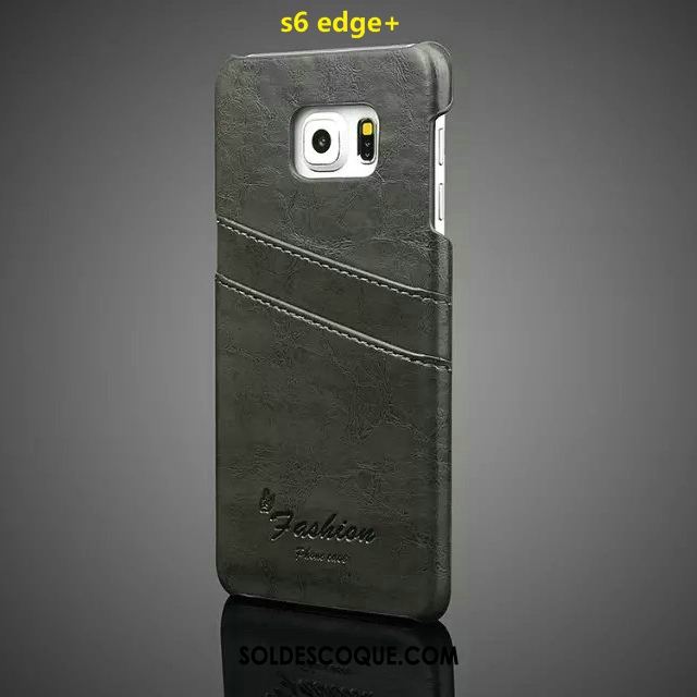 Coque Samsung Galaxy S6 Edge Jaune Cuir Véritable Téléphone Portable Tendance Étoile Housse France