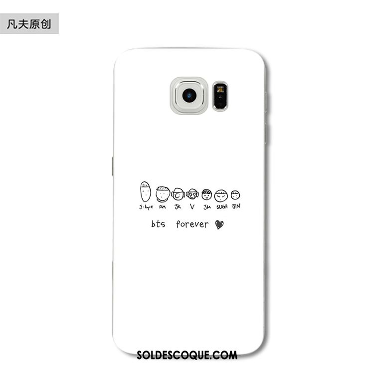 Coque Samsung Galaxy S6 Edge Juvénile Fluide Doux Protection Étui Étoile Housse France