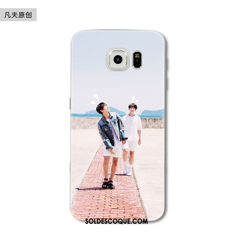 Coque Samsung Galaxy S6 Edge Juvénile Fluide Doux Protection Étui Étoile Housse France