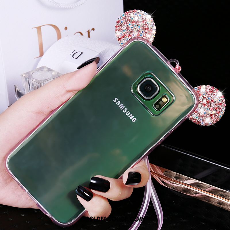 Coque Samsung Galaxy S6 Edge Ornements Suspendus Étui Téléphone Portable Strass Protection Soldes