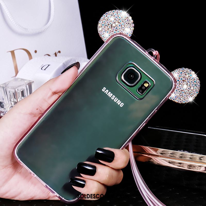 Coque Samsung Galaxy S6 Edge Ornements Suspendus Étui Téléphone Portable Strass Protection Soldes