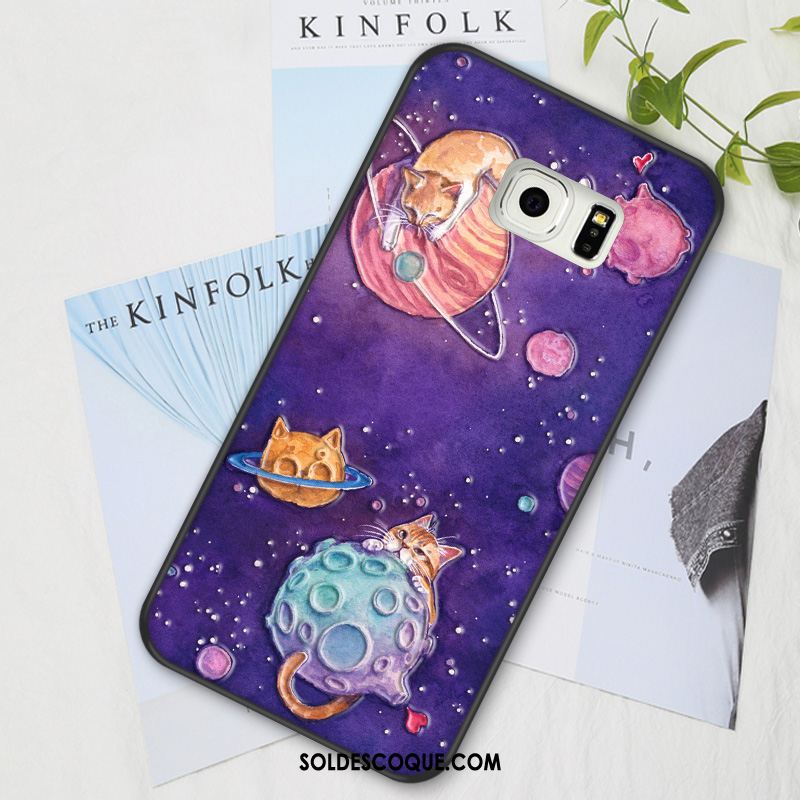 Coque Samsung Galaxy S6 Edge Protection Personnalité Étui Dessin Animé Fluide Doux Pas Cher