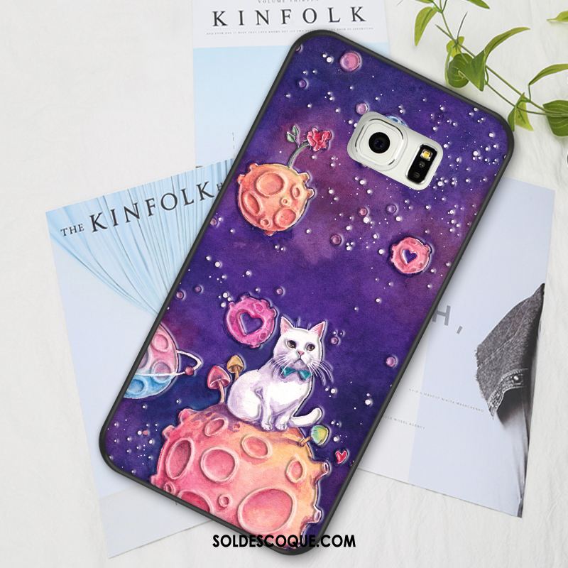 Coque Samsung Galaxy S6 Edge Protection Personnalité Étui Dessin Animé Fluide Doux Pas Cher