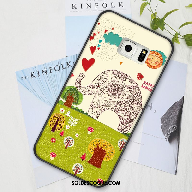 Coque Samsung Galaxy S6 Edge Protection Personnalité Étui Dessin Animé Fluide Doux Pas Cher