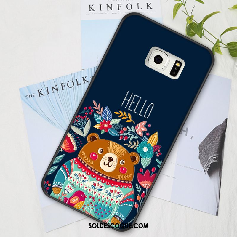 Coque Samsung Galaxy S6 Edge Protection Personnalité Étui Dessin Animé Fluide Doux Pas Cher