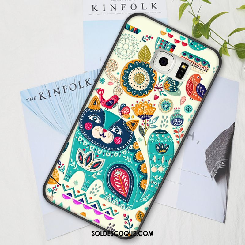 Coque Samsung Galaxy S6 Edge Protection Personnalité Étui Dessin Animé Fluide Doux Pas Cher