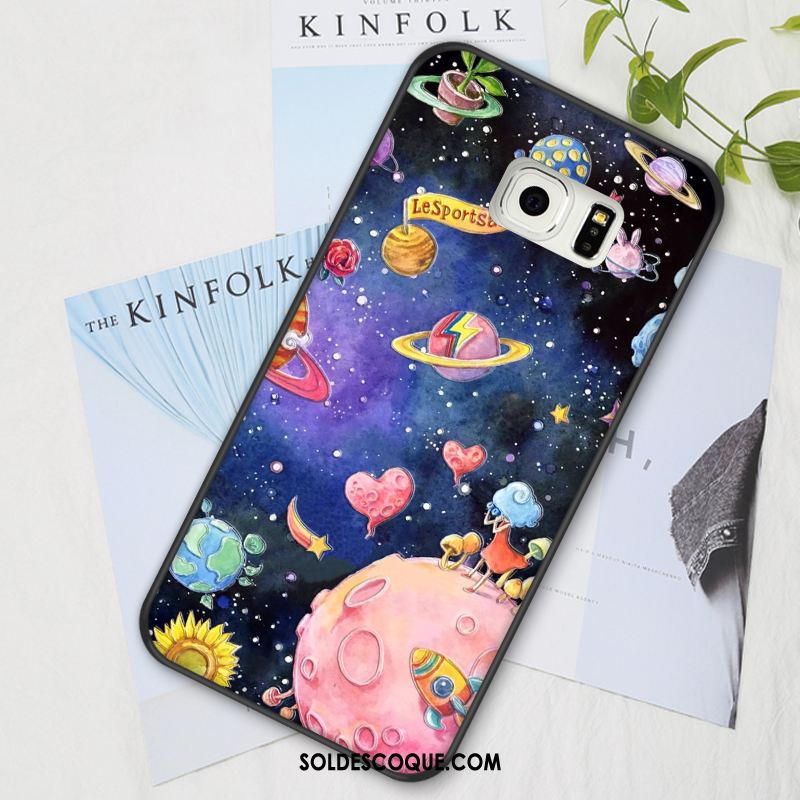 Coque Samsung Galaxy S6 Edge Protection Personnalité Étui Dessin Animé Fluide Doux Pas Cher