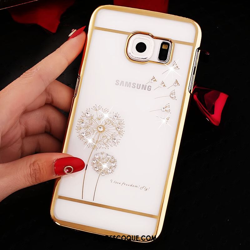 Coque Samsung Galaxy S6 Edge Protection Étoile Étui Difficile Strass En Vente