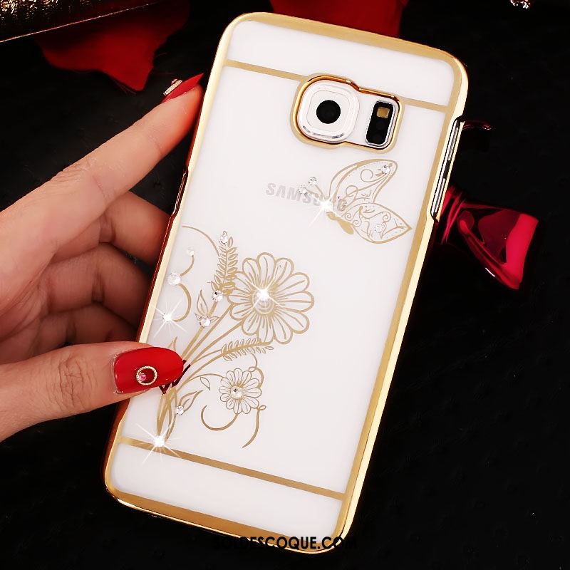 Coque Samsung Galaxy S6 Edge Protection Étoile Étui Difficile Strass En Vente