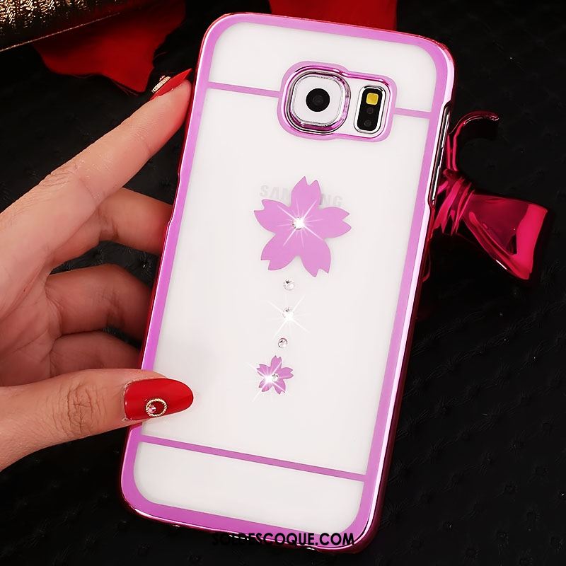 Coque Samsung Galaxy S6 Edge Protection Étoile Étui Difficile Strass En Vente