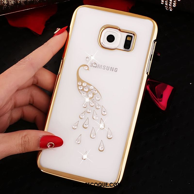 Coque Samsung Galaxy S6 Edge Protection Étoile Étui Difficile Strass En Vente