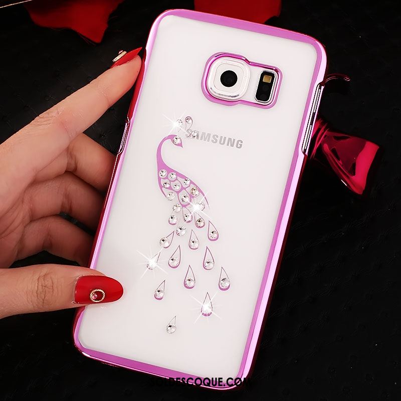 Coque Samsung Galaxy S6 Edge Protection Étoile Étui Difficile Strass En Vente