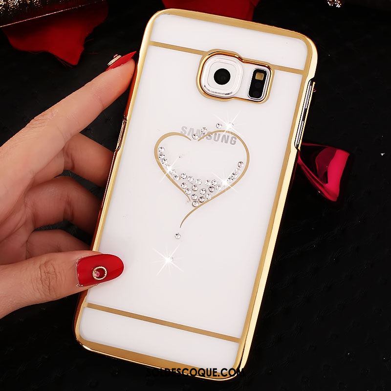 Coque Samsung Galaxy S6 Edge Protection Étoile Étui Difficile Strass En Vente