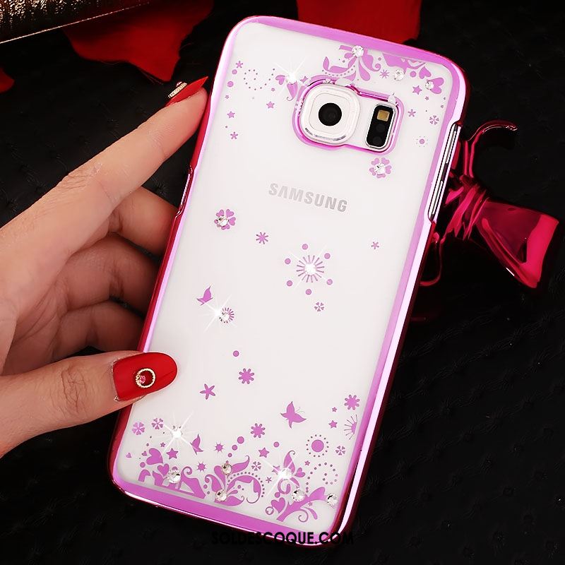 Coque Samsung Galaxy S6 Edge Protection Étoile Étui Difficile Strass En Vente