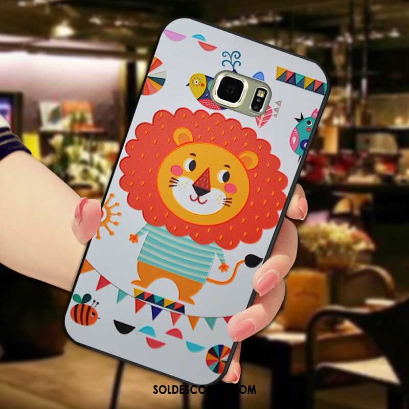 Coque Samsung Galaxy S6 Edge Silicone Animal Fluide Doux Tout Compris Incassable Pas Cher