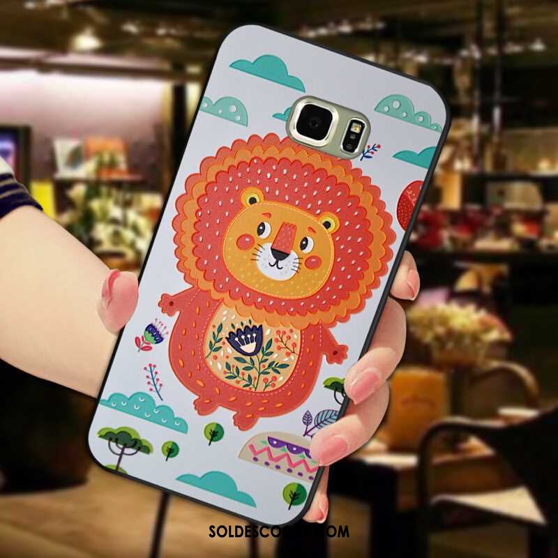 Coque Samsung Galaxy S6 Edge Silicone Animal Fluide Doux Tout Compris Incassable Pas Cher