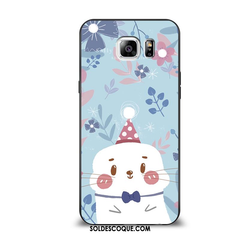 Coque Samsung Galaxy S6 Edge Silicone Fluide Doux Incassable Créatif Chat Pas Cher