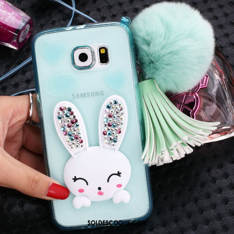 Coque Samsung Galaxy S6 Edge Silicone Téléphone Portable Protection Strass Étui En Vente